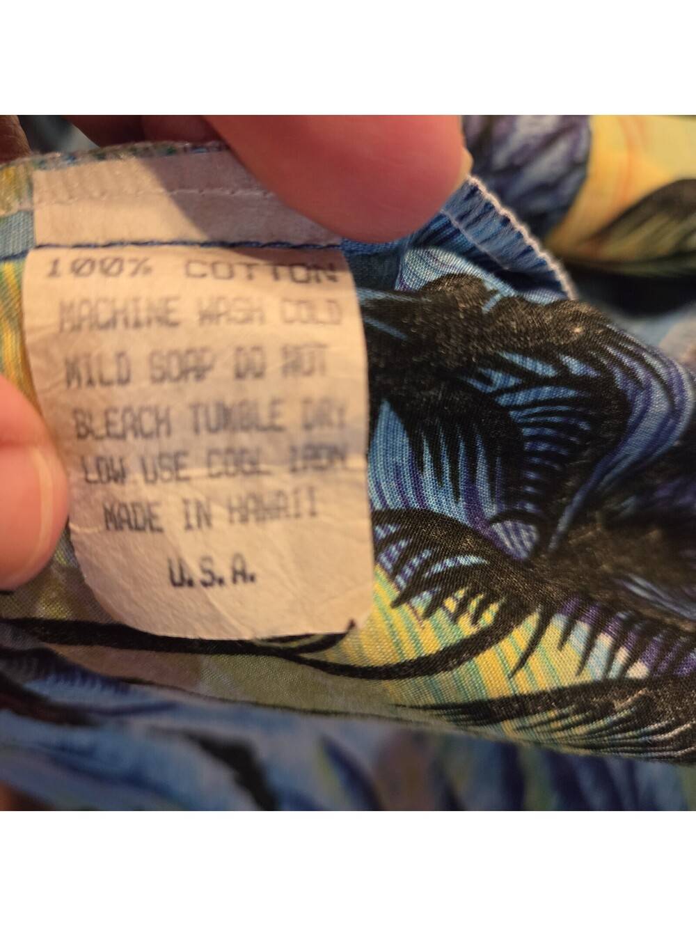 Royal Creations Hawaiian Shirt Mens Large Blue Sunset Luau Aloha - Picture 3 of 7